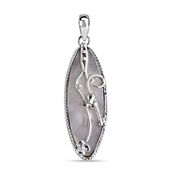 Mother Of Pearl Pendant Sterling Silver, Silver Wt. 4.00 Gms.
