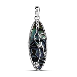 Mother Of Pearl Pendant Sterling Silver, Silver Wt. 4.00 Gms.