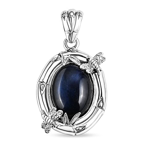 Royal Bali Collection - D'Joy Labradorite Sterling Silver Solitaire Pendant 13.00 Ct.