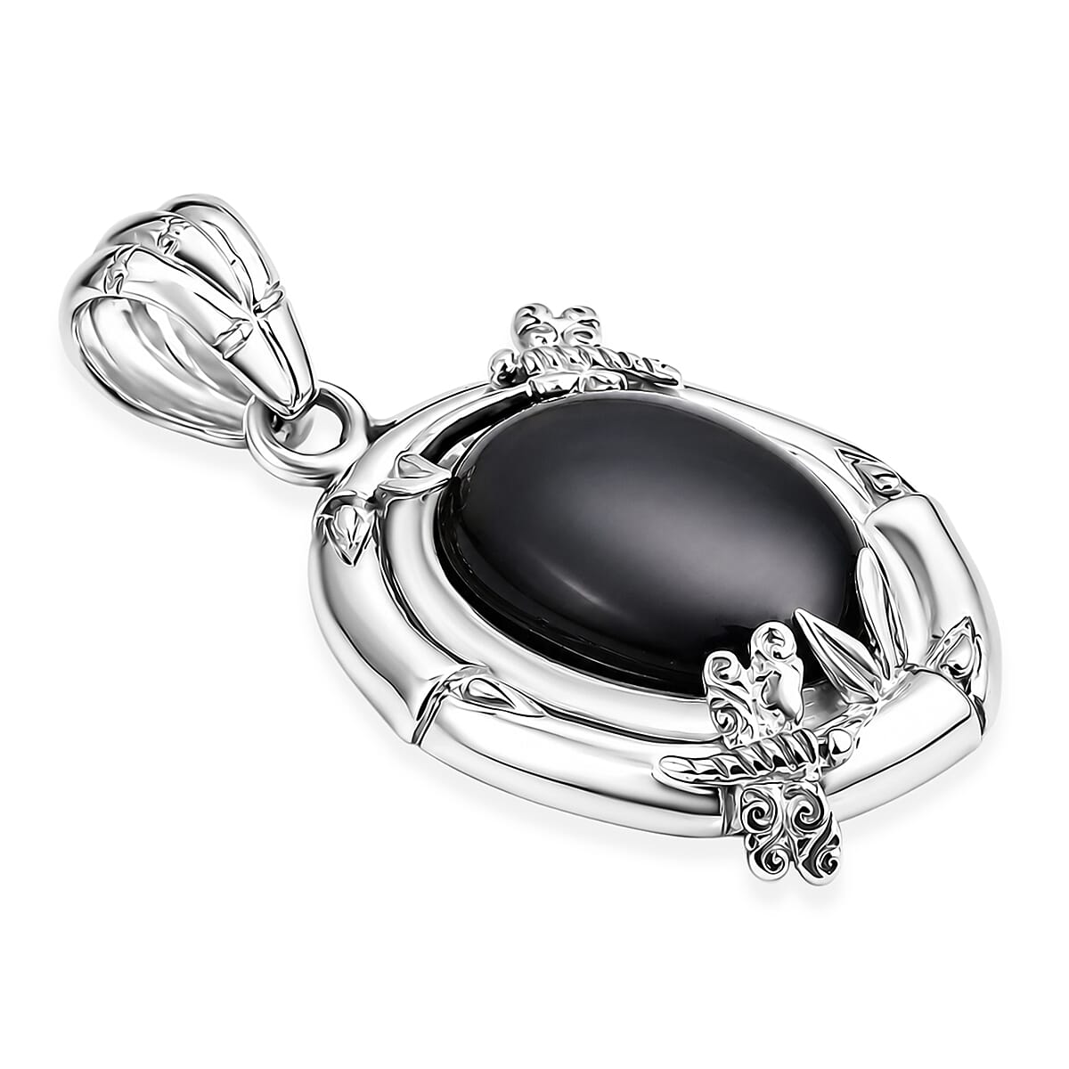 Royal Bali Collection - D'Joy Labradorite Sterling Silver Solitaire Pendant 13.00 Ct.