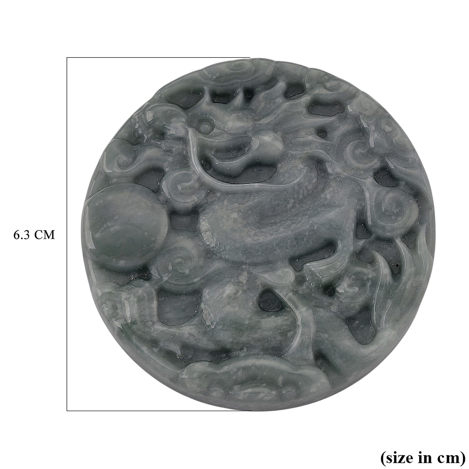 Natural Type A Jadeite Dragon Carving With Stand Presented in a Gift Box 450.00 Ct.