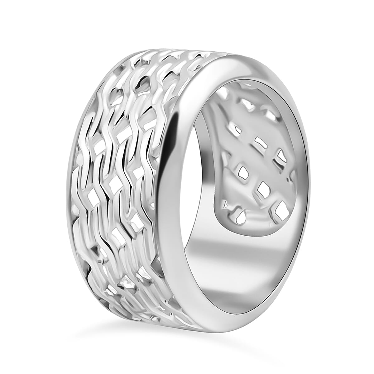 D'Joy Sterling Silver Fancy Ring, Silver Wt.10.43 Gms