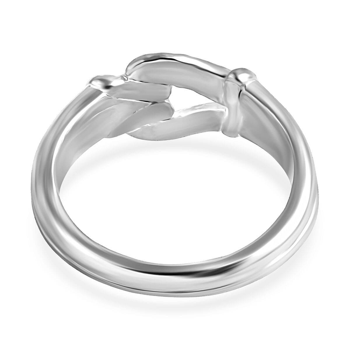 D'Joy Sterling Silver Love Knot Ring, Silver Wt. 5.50 Gms.