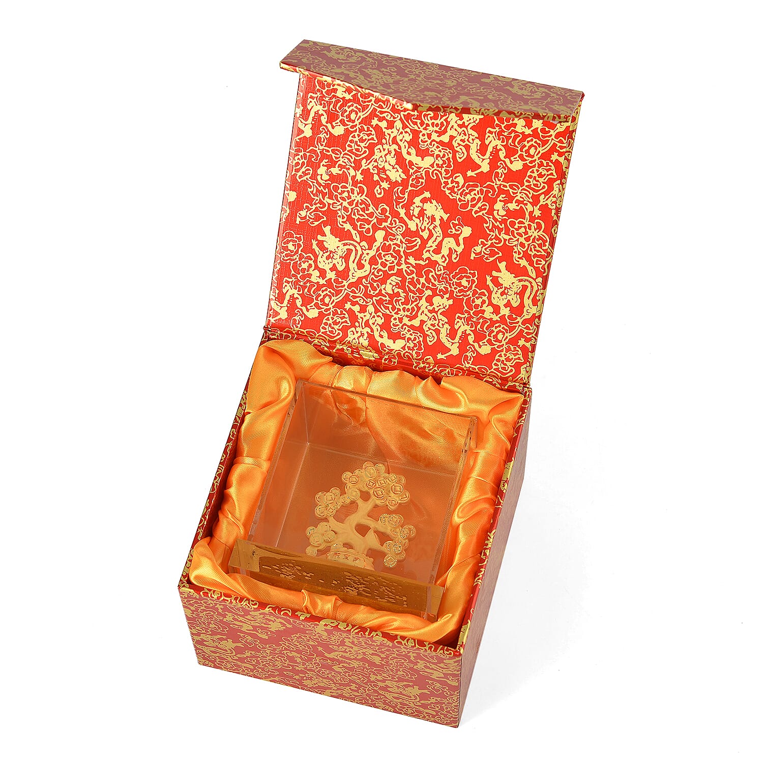 24K Yellow Gold Money Tree Collectible Symbolising Wealth & Good Fortune Ornaments