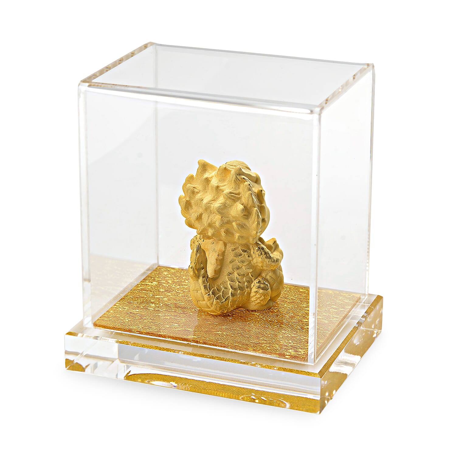 24K Yellow Gold Dragon Collectible Symbolising Good Luck, Strength & Prosperity Ornament