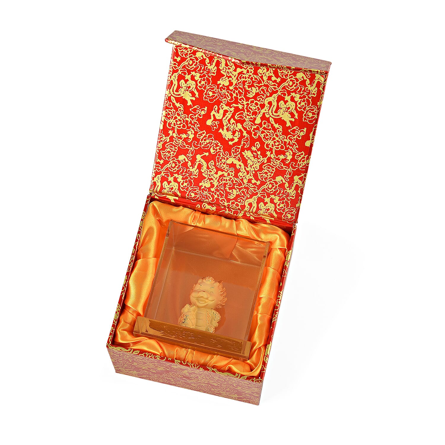 24K Yellow Gold Dragon Collectible Symbolising Good Luck, Strength & Prosperity Ornament