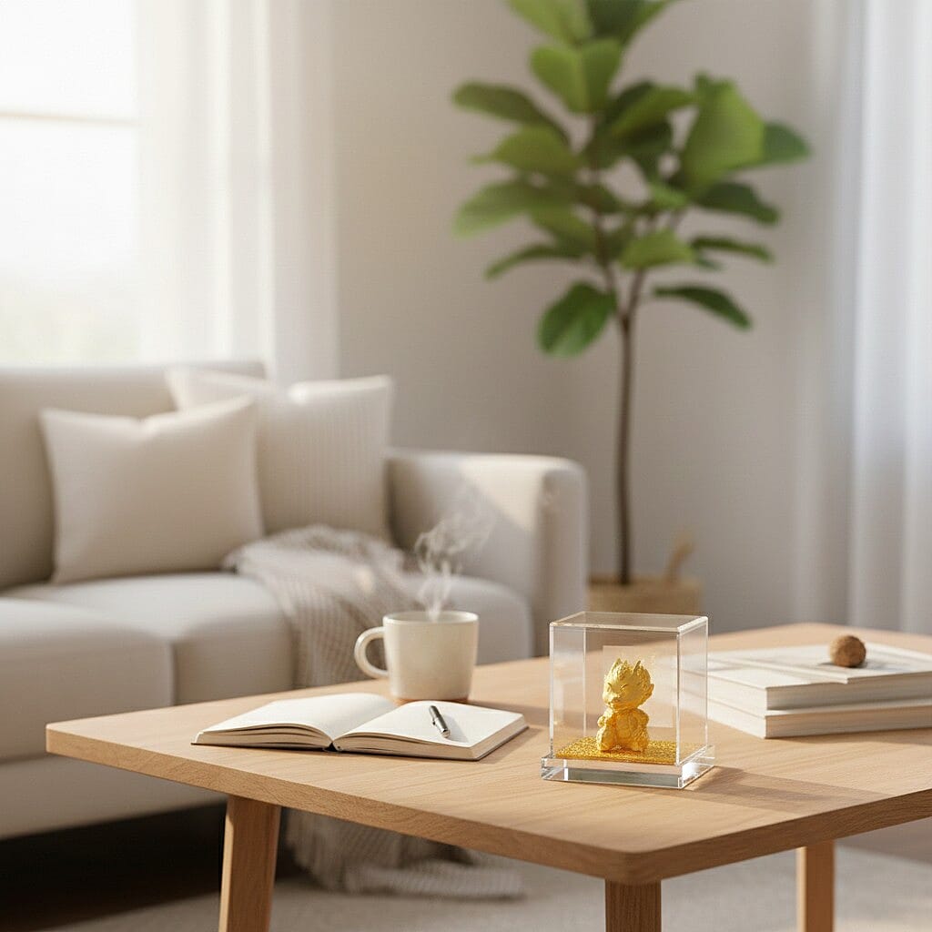 24K Yellow Gold Dragon Collectible Symbolising Good Luck, Strength & Prosperity Ornament