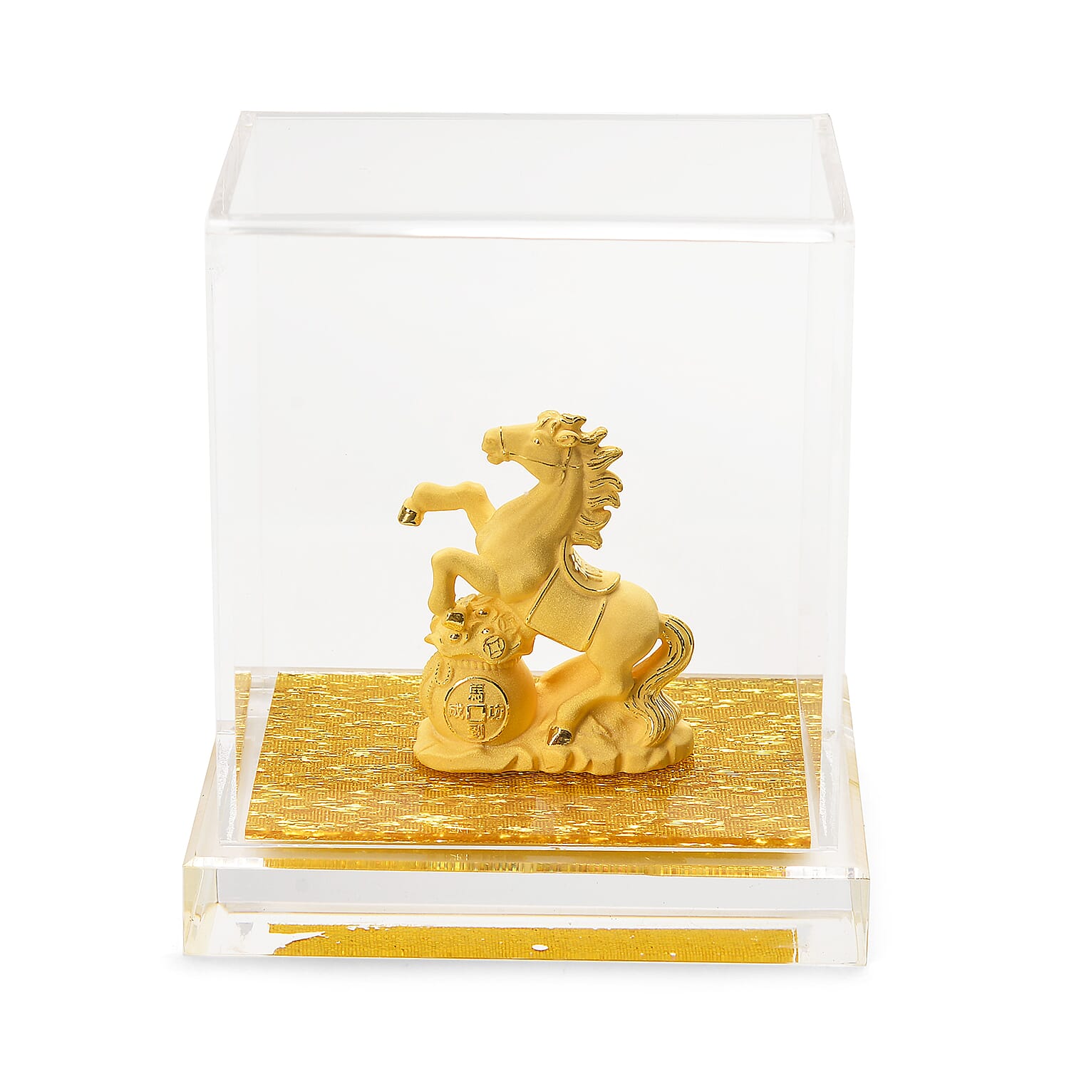 24K Yellow Gold Horse Collectible Symbolising Success, Speed and Perseverance Ornament