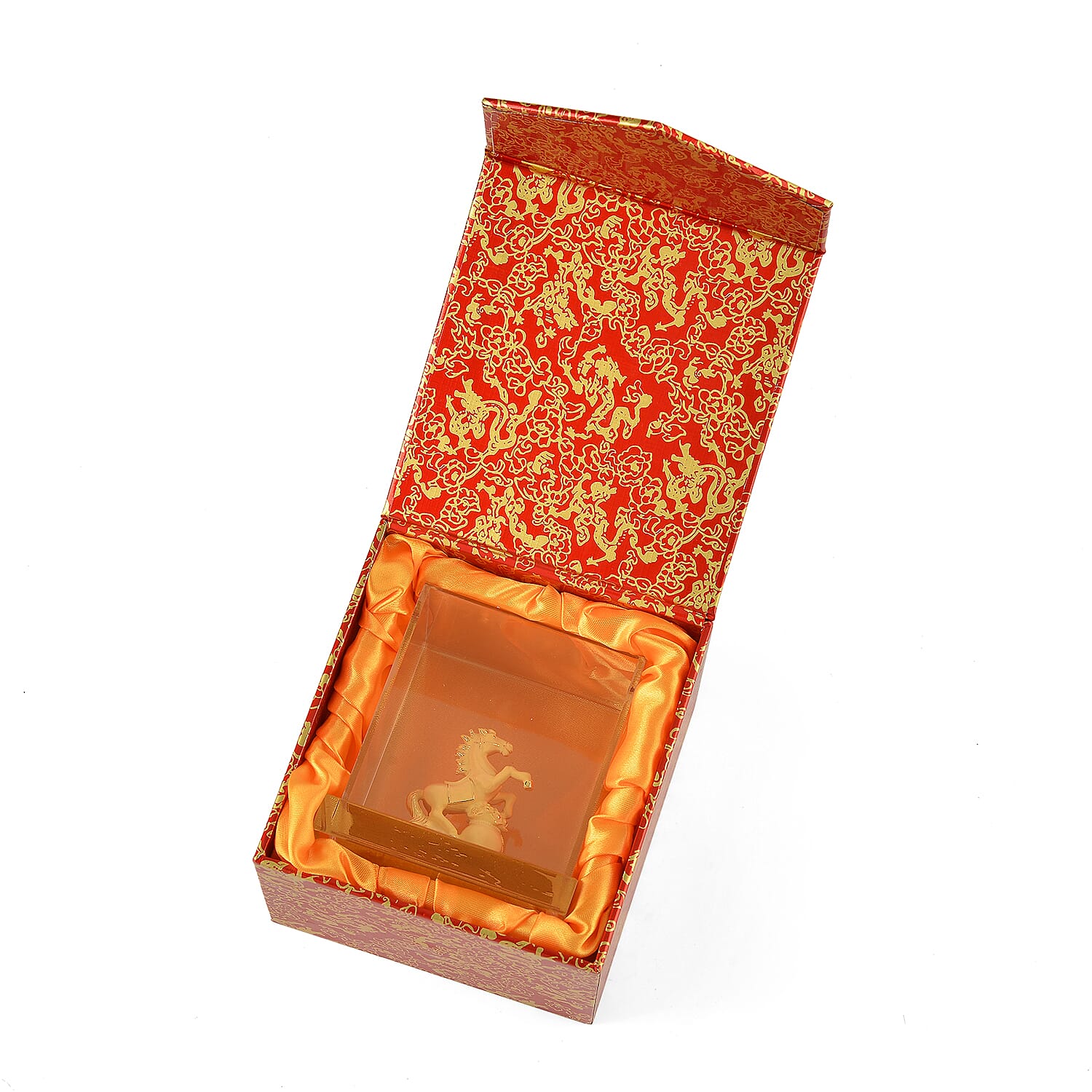 24K Yellow Gold Horse Collectible Symbolising Success, Speed and Perseverance Ornament