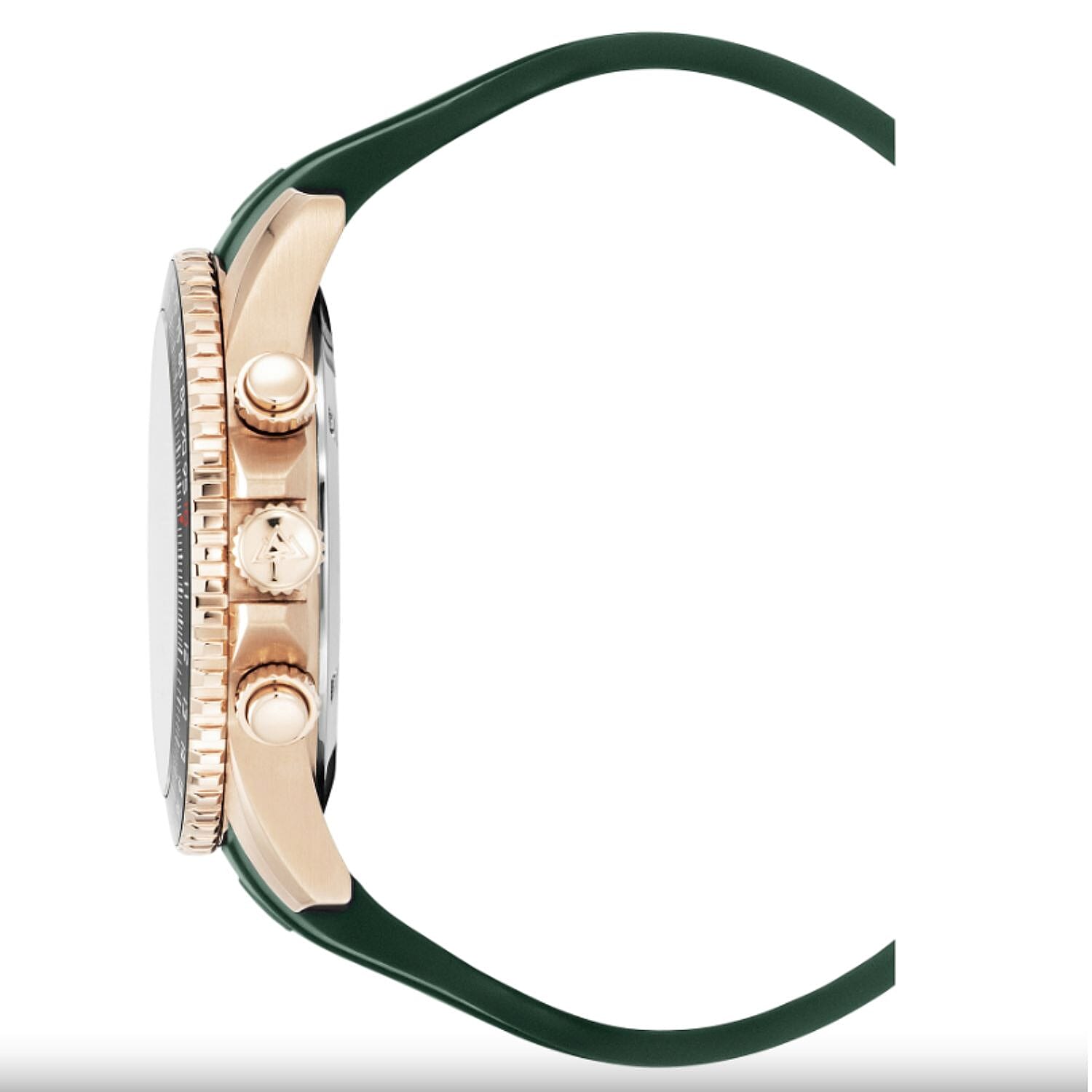 Christophe Duchamp Velocite V2 Swiss Z60 Chronograph 10ATM Mens Watch with Green Dial and Silicone Strap