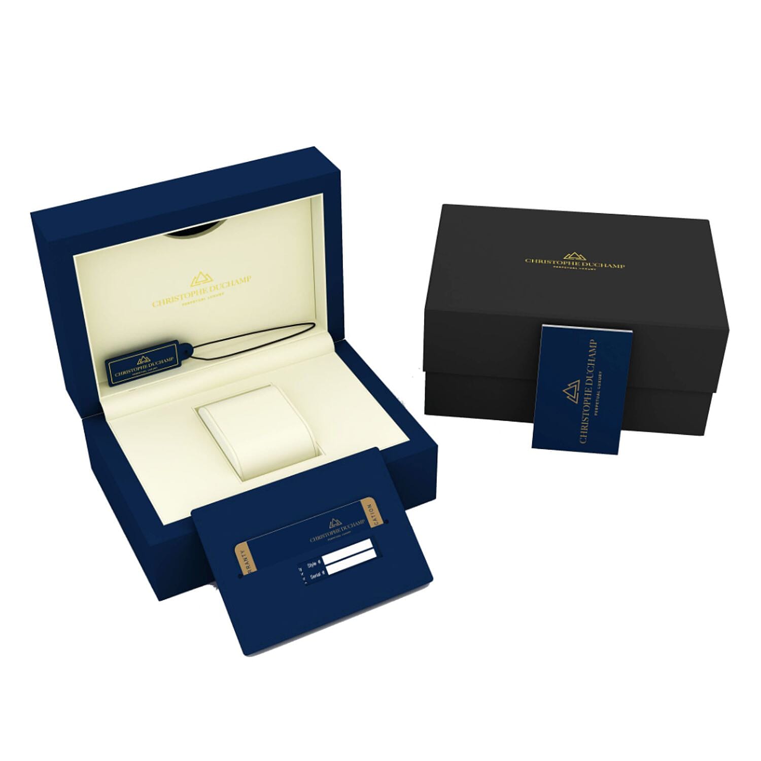 Christophe Duchamp Velocite V2 Swiss Z60 Chronograph 10ATM Mens Watch with White Dial and Black Silicone Strap in Gold Stainless Steel Case