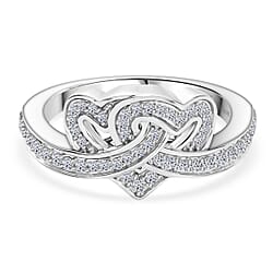 LUXURIANT 0.33 Ct. Lab Grown Diamond Intertwined Hearts Ring