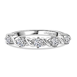 Luxuriant Lab Grown Diamond Half Eternity Band Ring