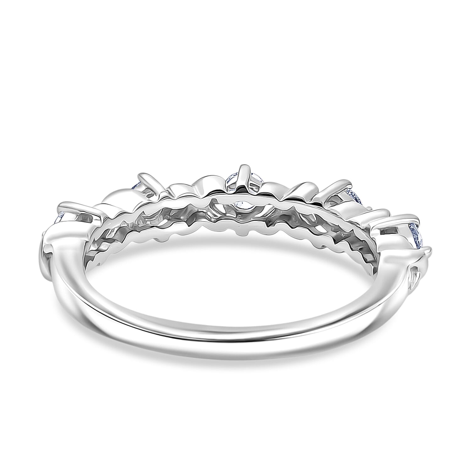 Luxuriant Lab Grown Diamond Half Eternity Band Ring