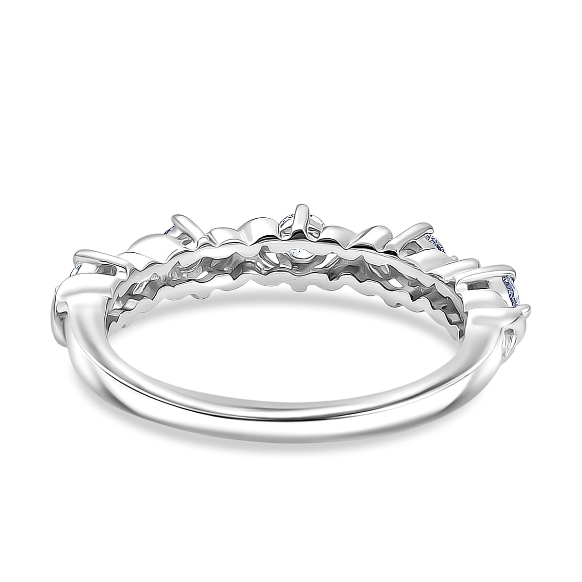 Luxuriant Lab Grown Diamond Half Eternity Band Ring