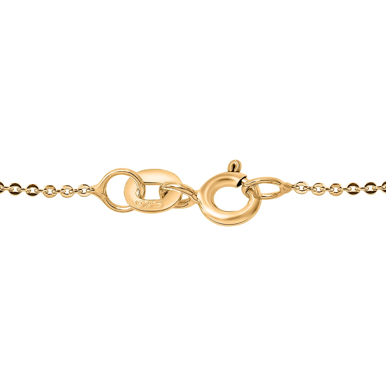 Luxuriant Lab Grown Diamond (SI-G-H) Bubble Circle Necklace (Size - 20) in 18K Vermeil Yellow Gold Plated Sterling Silver 0.52 Ct