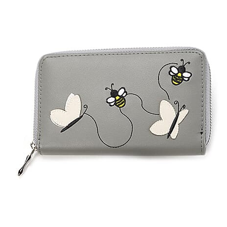 IW Special Faux Leather Wallet - Grey