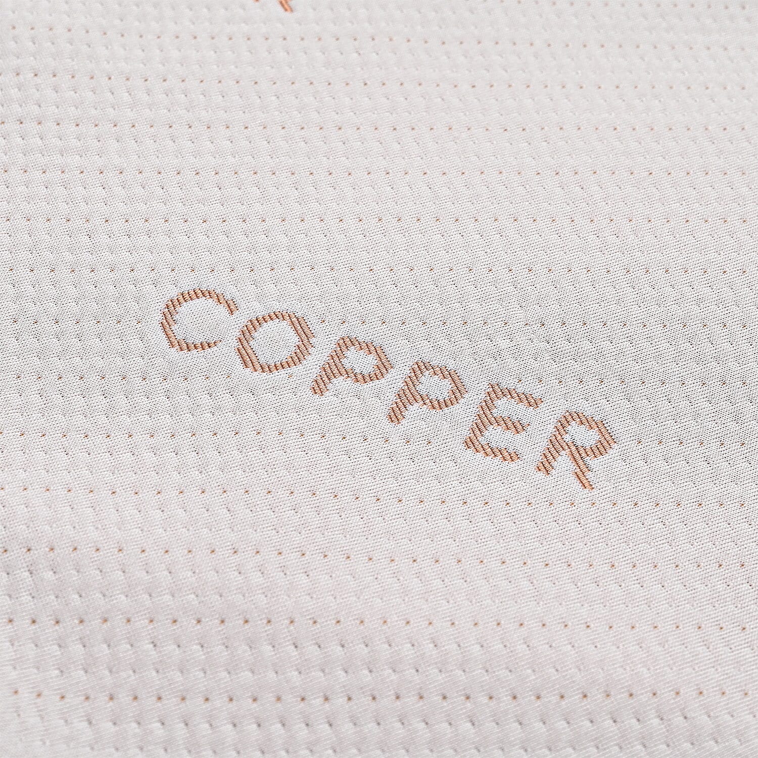 LIVMORE 220 gsm Copper Infused Pillow Cover (Size 50x1 cm) - White & Copper