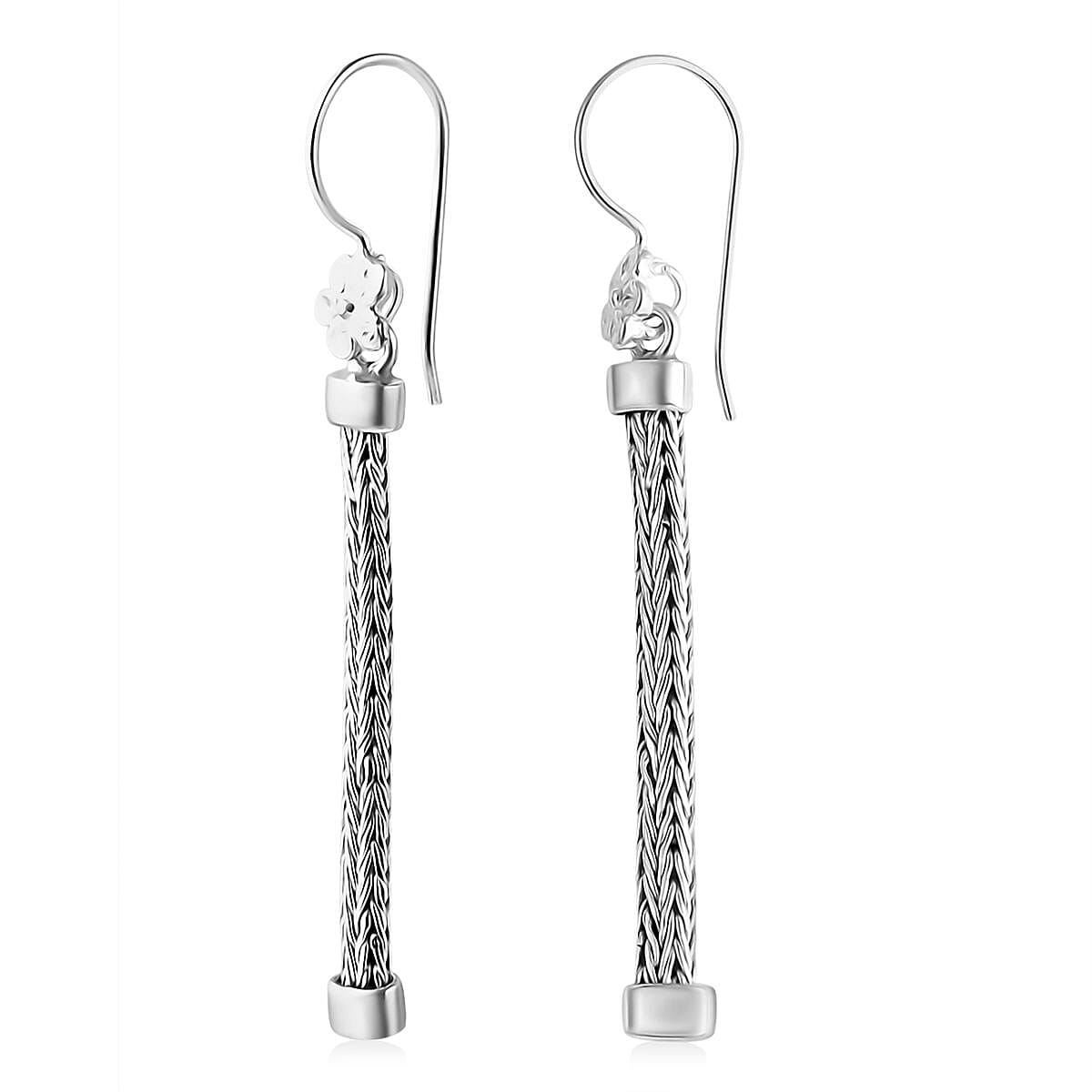 Bali Legacy Sterling Silver Earring with Hook, Silver Wt. 3.95 Gms.