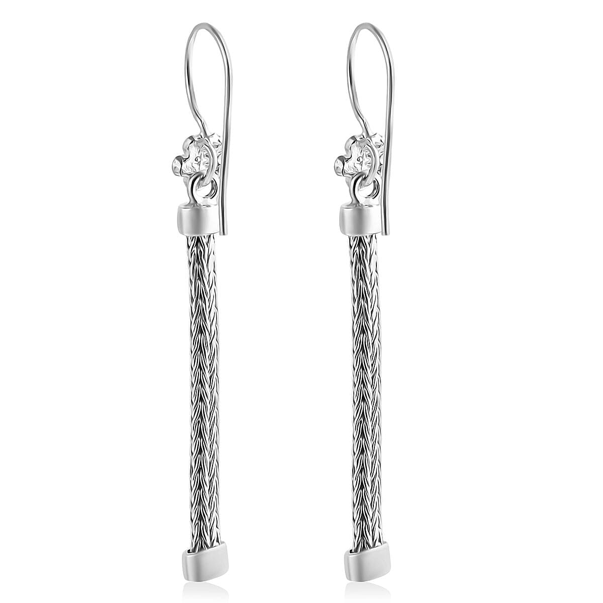 Bali Legacy Sterling Silver Earring with Hook, Silver Wt. 3.95 Gms.