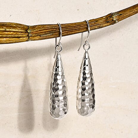 Royal Bali Collection - D'Joy Sterling Silver Earring with Hook, Silver Wt. 8.07 Gms.