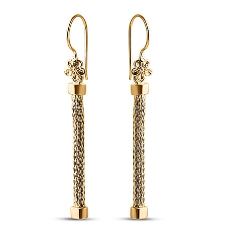 Bali Legacy Sterling Silver Earring with Hook in 22K Vermeil Yellow Gold Plated