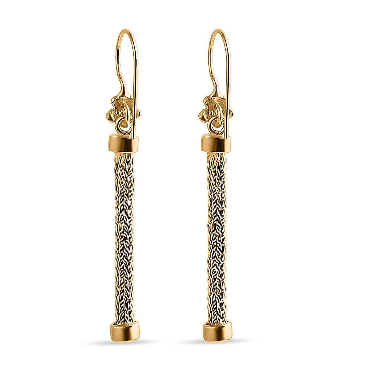Bali Legacy Sterling Silver Earring with Hook in 22K Vermeil Yellow Gold Plated