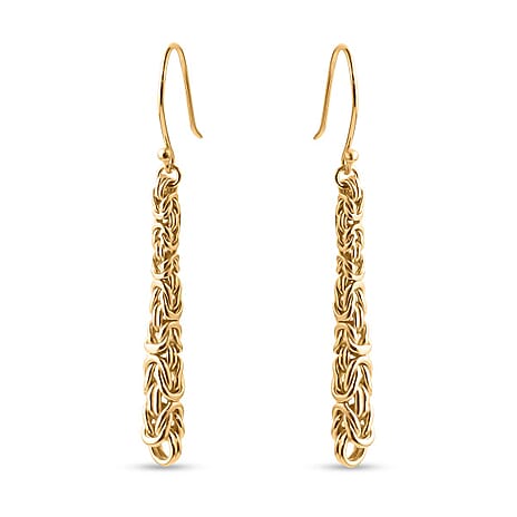 Bali Legacy Sterling Silver Earring with Hook in 22K Vermeil Yellow Gold Plated, Silver Wt. 6.30 Gms.