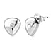 LUXURIANT Lab Grown Diamond Solitaire Earrings in Rhodium Overlay Sterling Silver