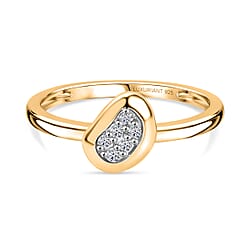 LUXURIANT Lab Grown Diamond Cluster Ring in Sterling Silver