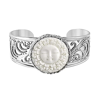 https://tjcuk.sirv.com/Products/82/8/8286579/D-Joy-Ox-Bone-Bangle-Sterling-Silver-Silver-Wt-44-6-Gms-0-010-Ct_8286579.jpg?w=342&h=342