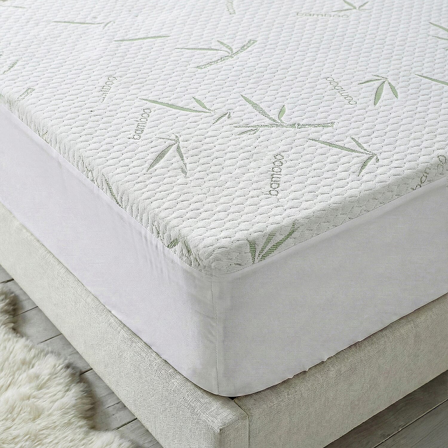 LIVMORE Leaf Mattress Pad (Size 90x1 cm) - White