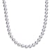 Grey Shell Pearl Fancy Necklace (Size - 20) Sterling Silver, Silver Wt.5.4 Gms  0.010  Ct.