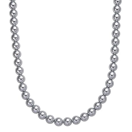 Grey Shell Pearl Fancy Necklace (Size - 20) Sterling Silver, Silver Wt.5.4 Gms  0.010  Ct.