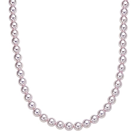 Peach Shell Pearl Fancy Necklace (Size - 20) Sterling Silver, Silver Wt.5.4 Gms  0.010  Ct.