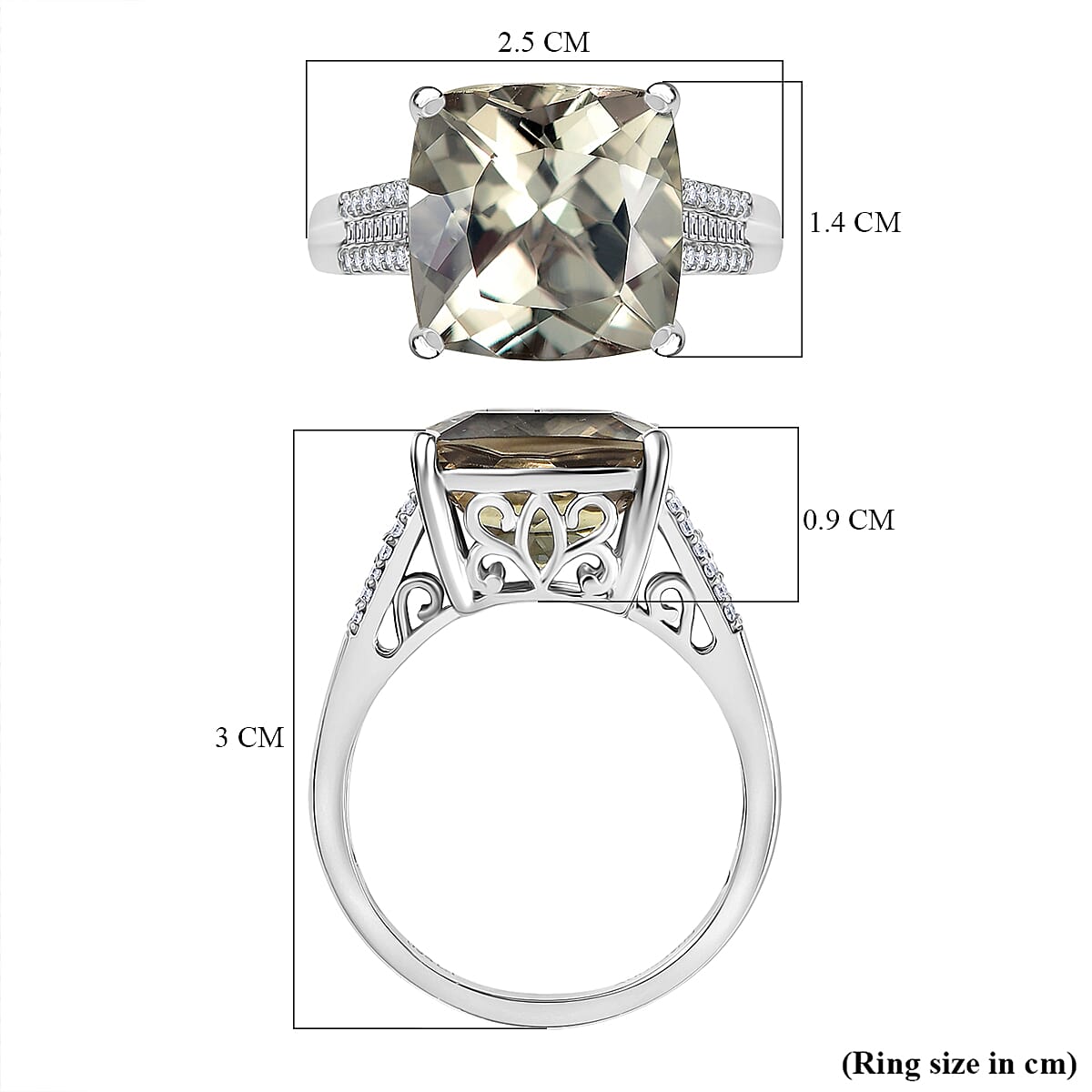 Rhapsody 950 Platinum AAAA Natural Turkizite & Natural White Diamond (VS-EF) Ring 10.24 Ct, Platinum Wt. 8.50 Gms.