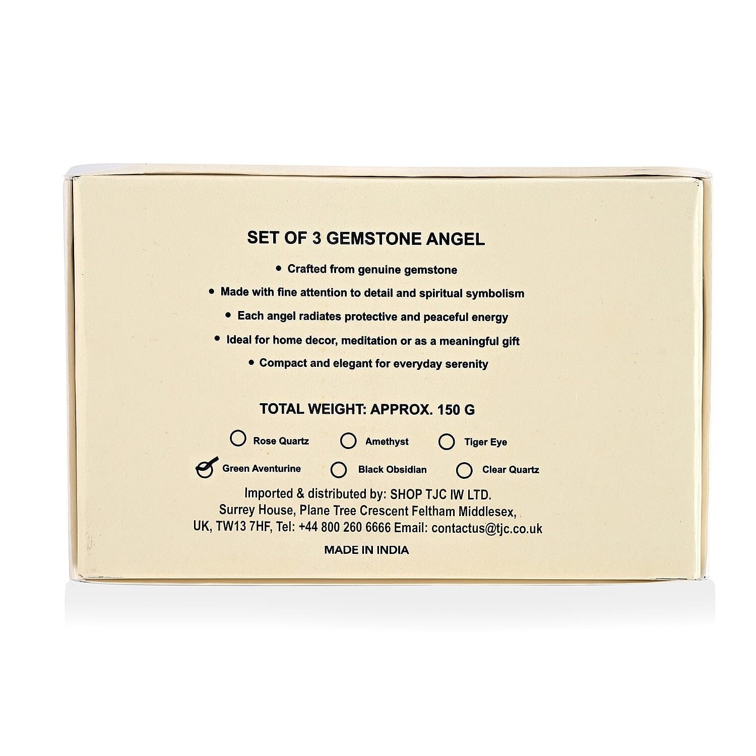 Bliss - Beyond Set of 3 Green Aventurine Gemstone Angel