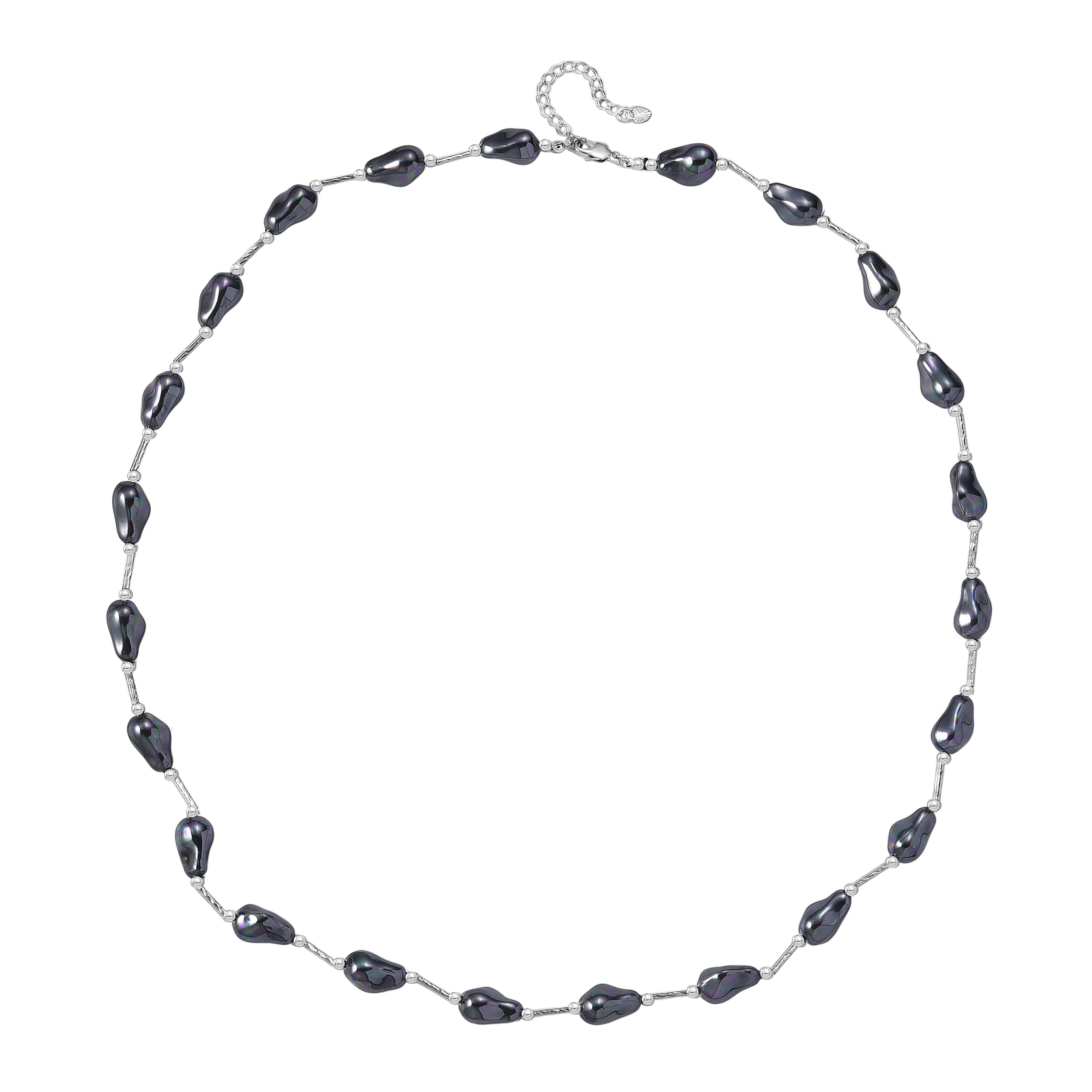 White Shell Pearl Necklace (Size 28 - 2 Ext)