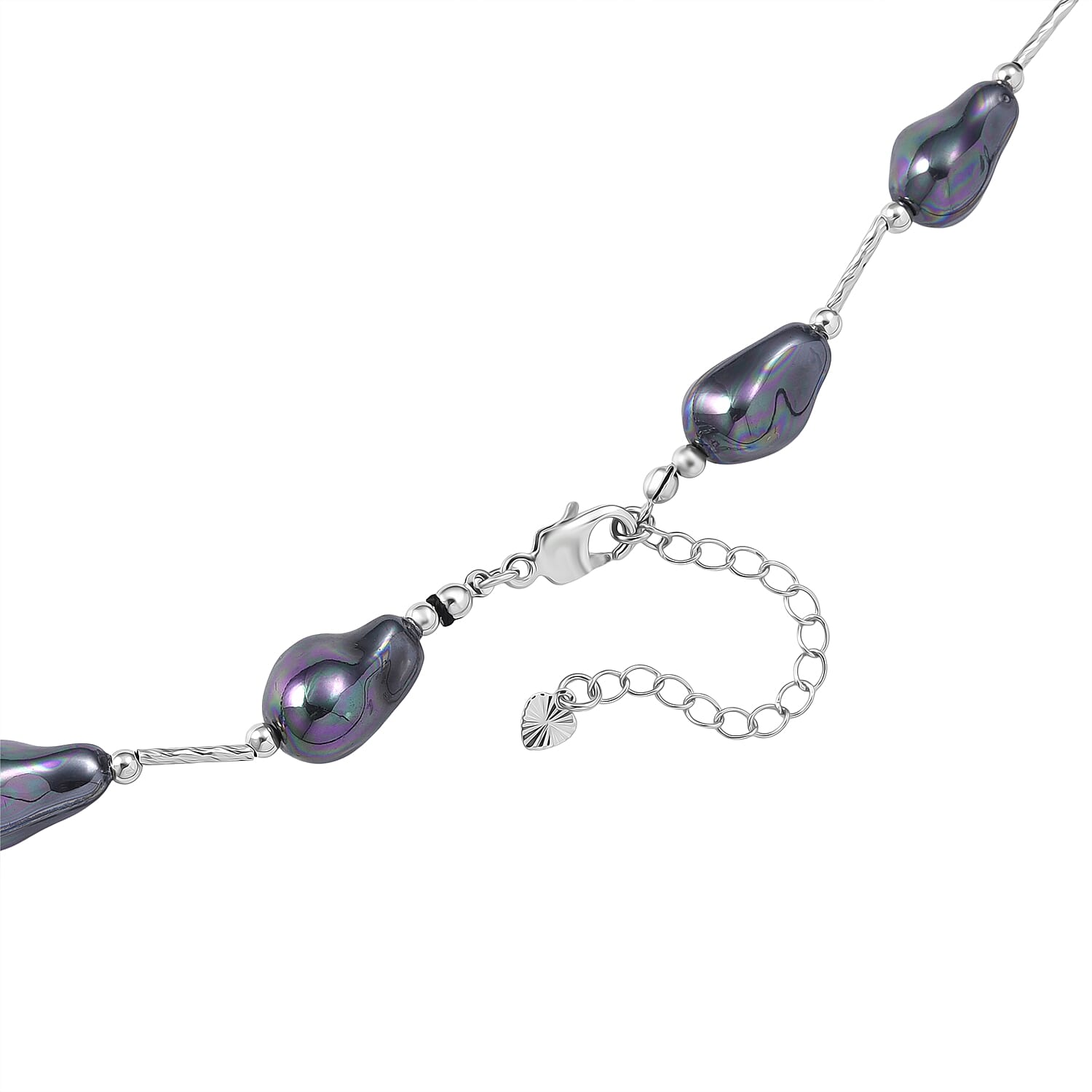 White Shell Pearl Necklace (Size 28 - 2 Ext)