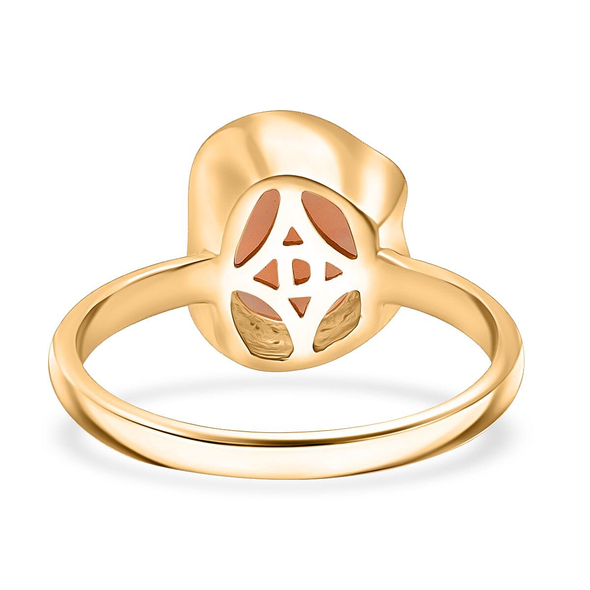 D'Joy Ethiopian Opal Ring in Yellow Gold Plated Sterling Silver 1.12 Ct.