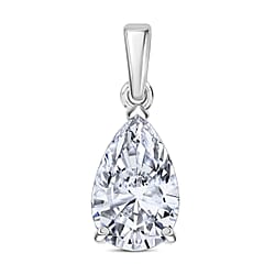 LUXURIANT 2 Ct. Lab Grown Diamond Pear-Cut Solitaire Pendant in 14K Yellow Gold IGI Certified (VS-EF)