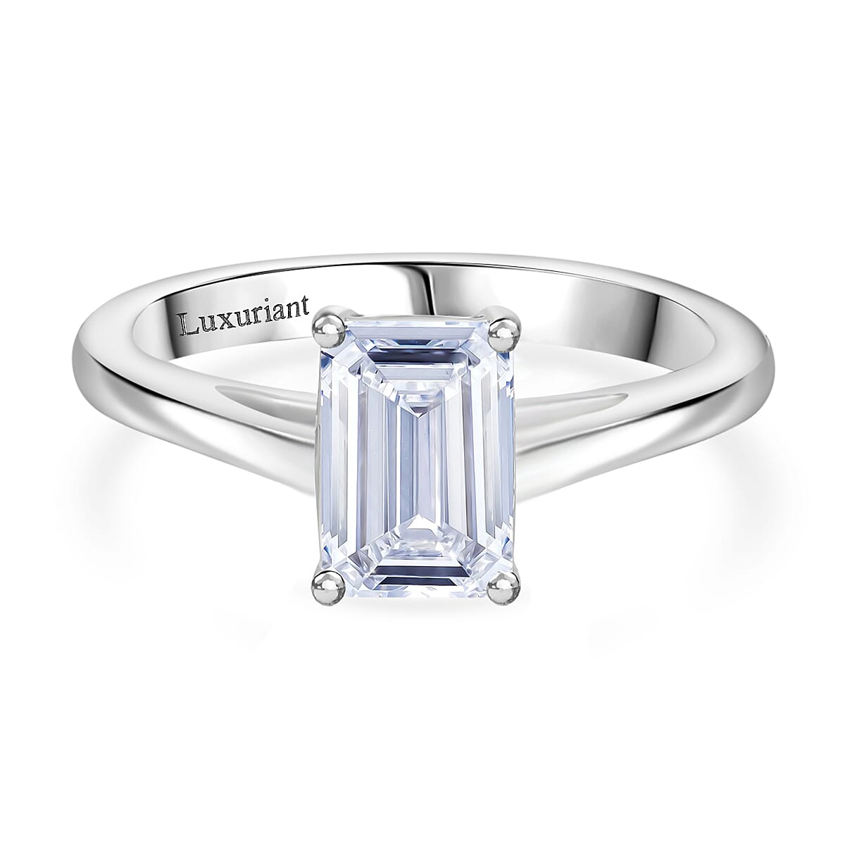 LUXURIANT 2 Carat Lab Grown Diamond Solitaire Ring in 950 Platinum