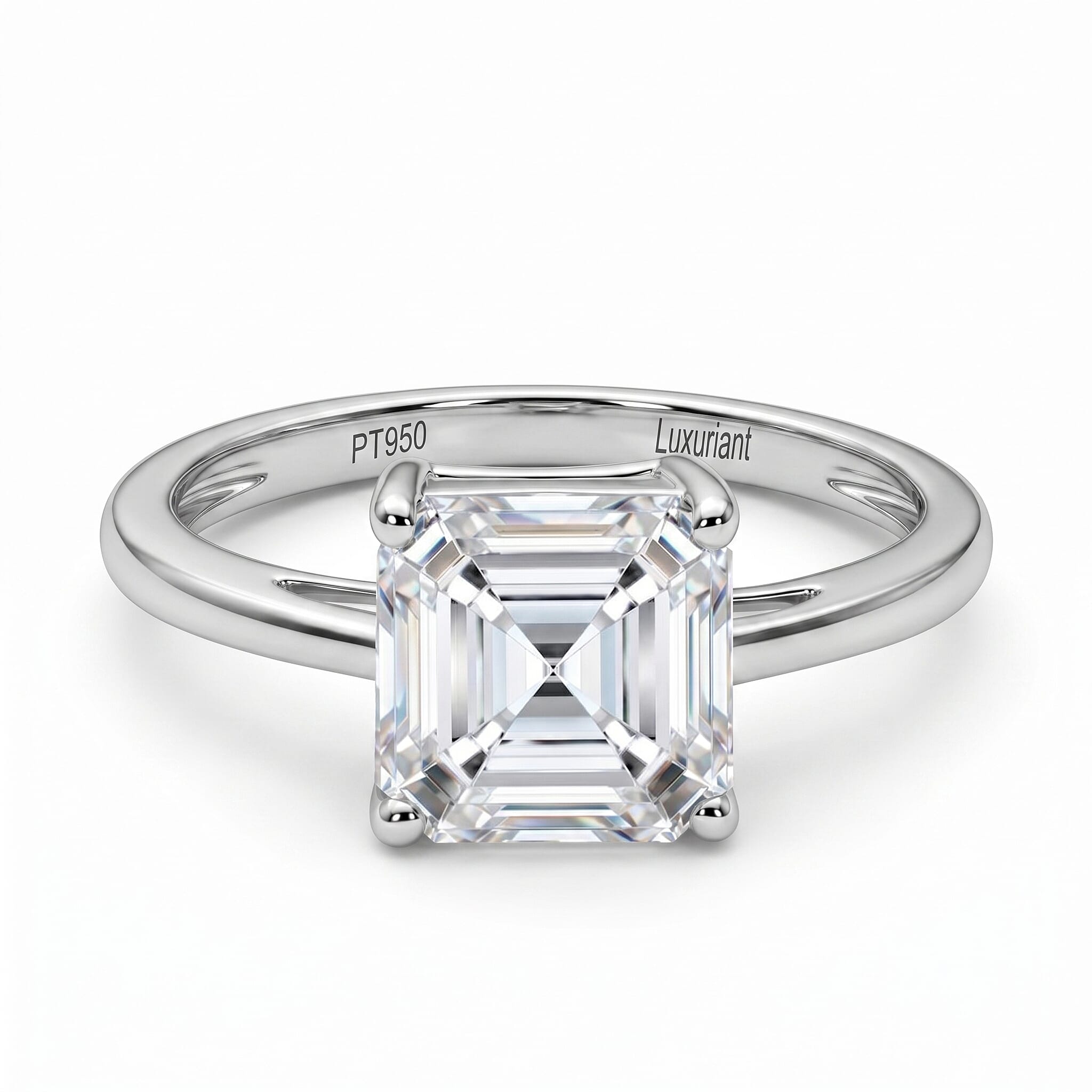 LUXURIANT 2 Carat Lab Grown Diamond Solitaire Ring in 950 Platinum