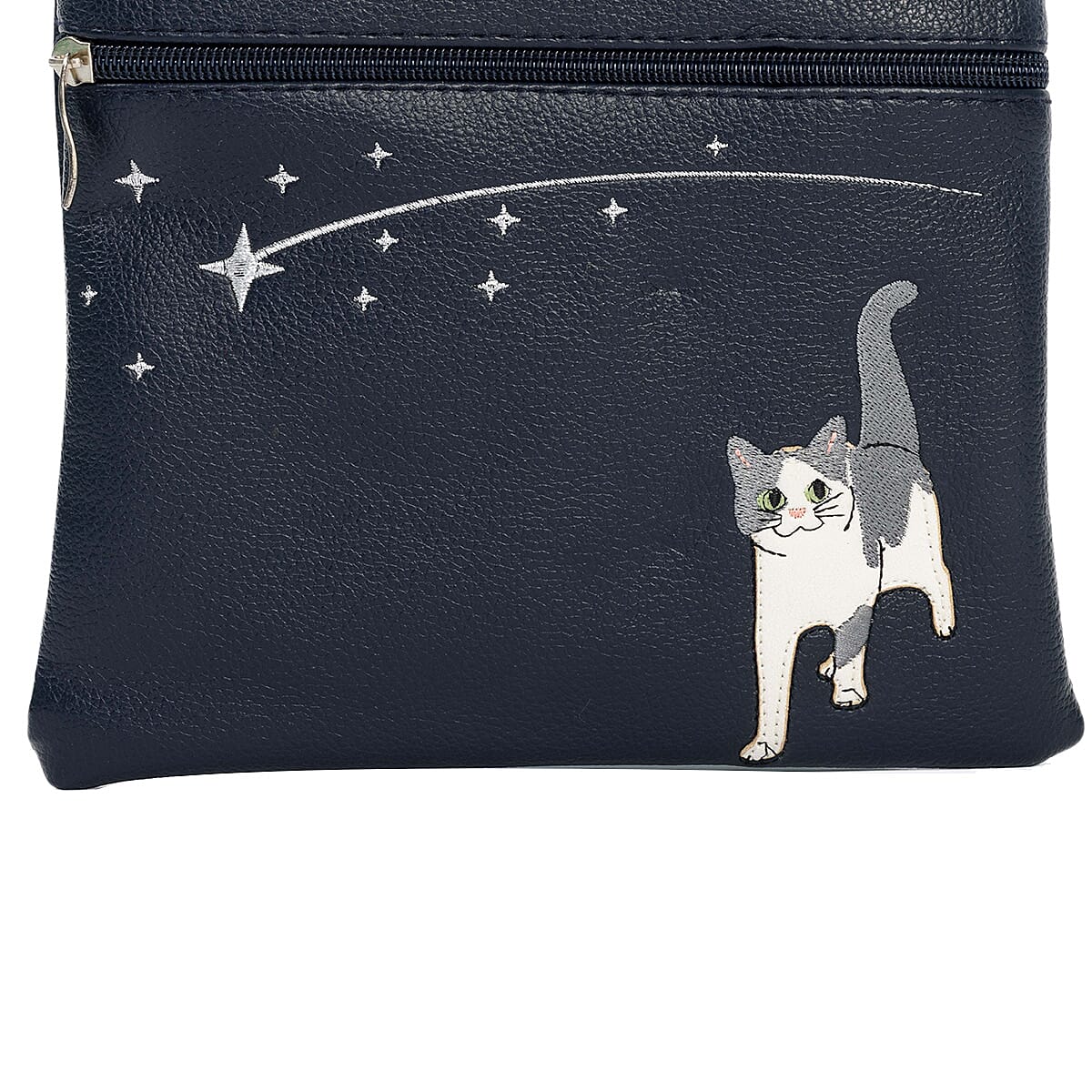 Embossed Stylish Walkers Handbag - Blue