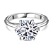 LUXURIANT 3 Carat Lab Grown Diamond Solitaire Ring in 950 Platinum