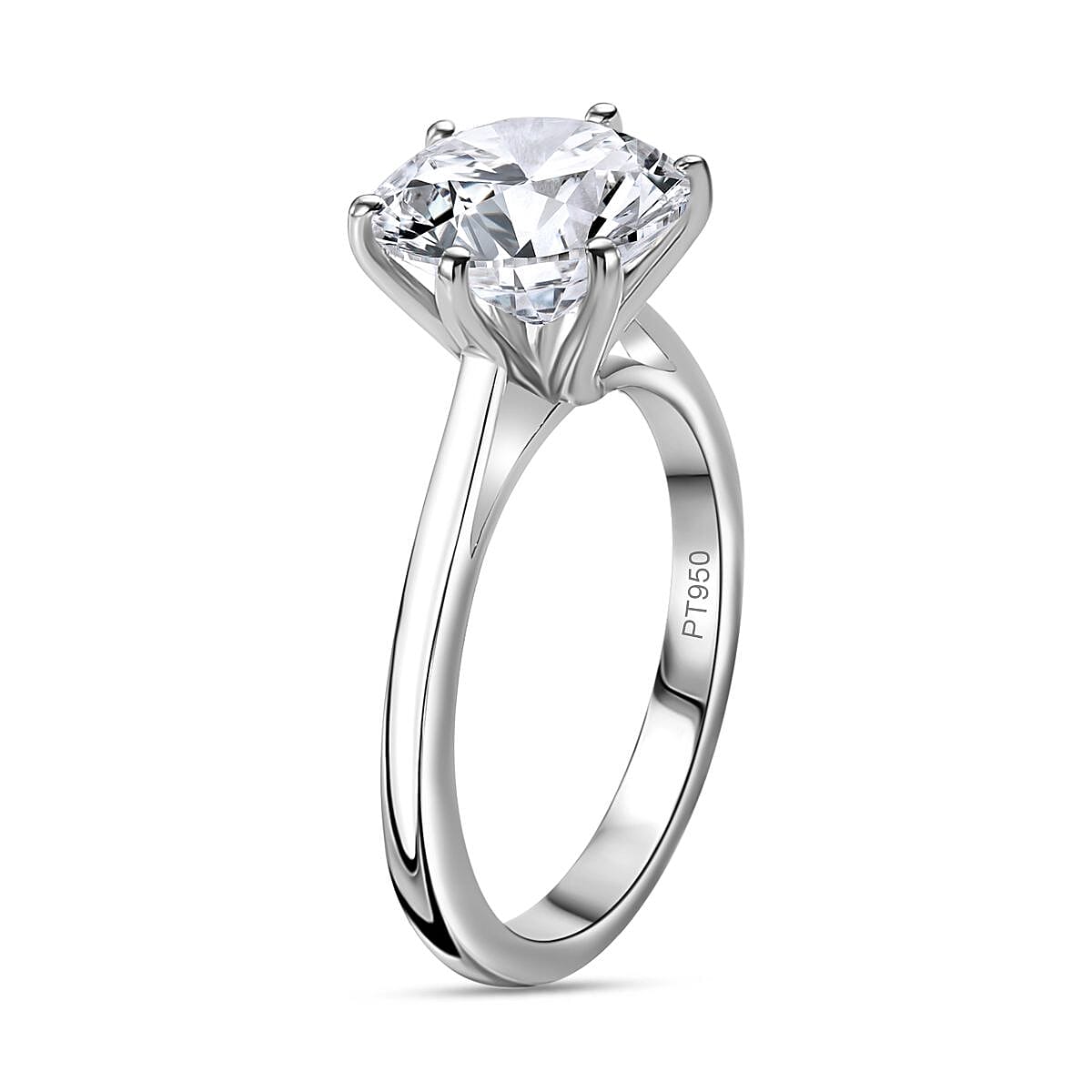 LUXURIANT 3 Carat Lab Grown Diamond Solitaire Ring in 950 Platinum