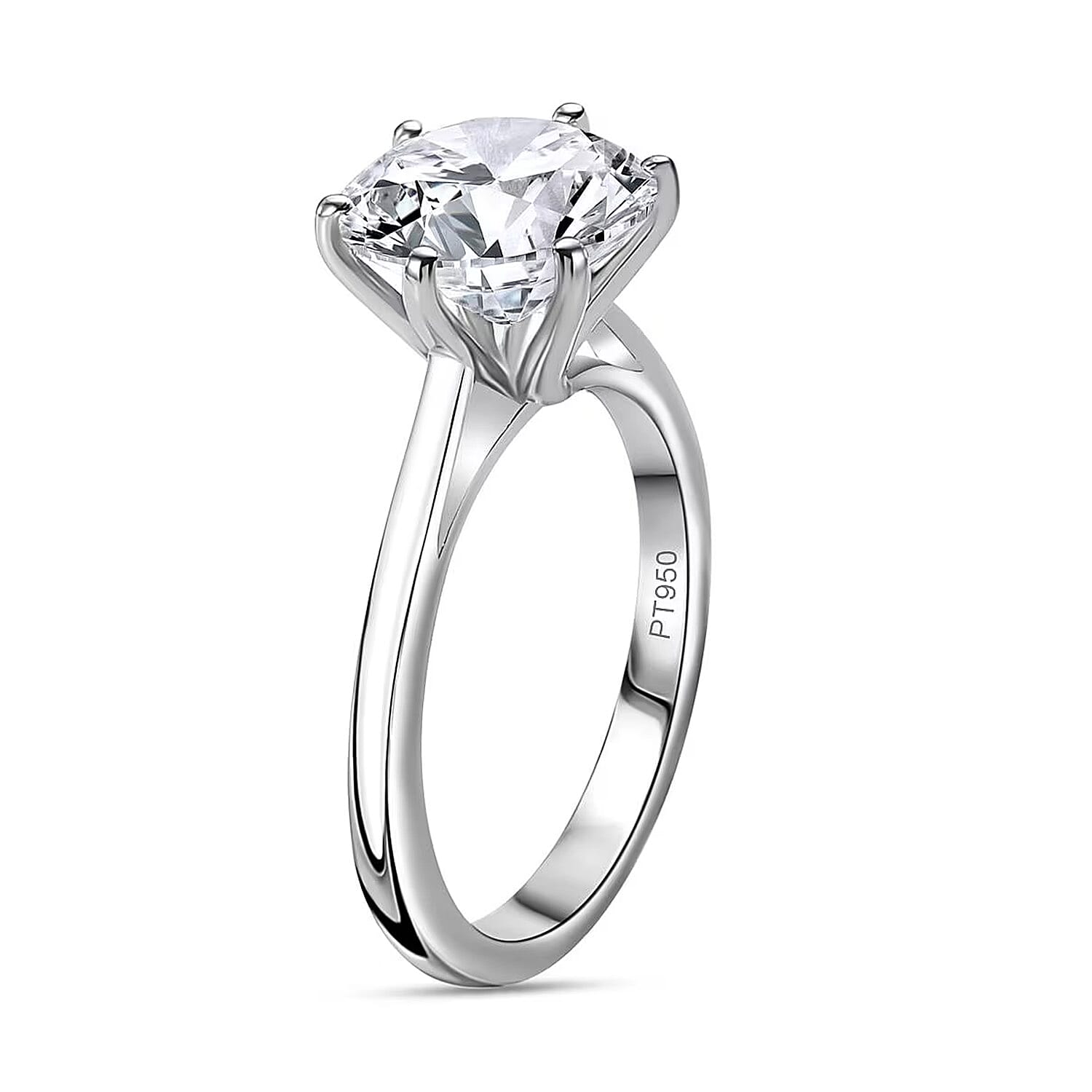 LUXURIANT 3 Carat Lab Grown Diamond Solitaire Ring in 950 Platinum