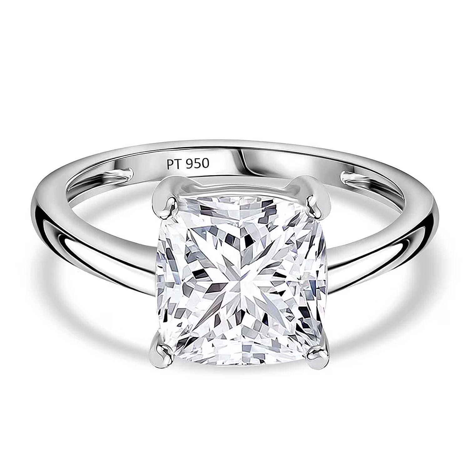 LUXURIANT 3 Carat Lab Grown Diamond Solitaire Ring in 950 Platinum