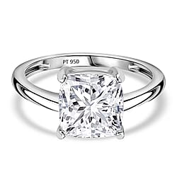 LUXURIANT 3 Carat Lab Grown Diamond Solitaire Ring in 950 Platinum
