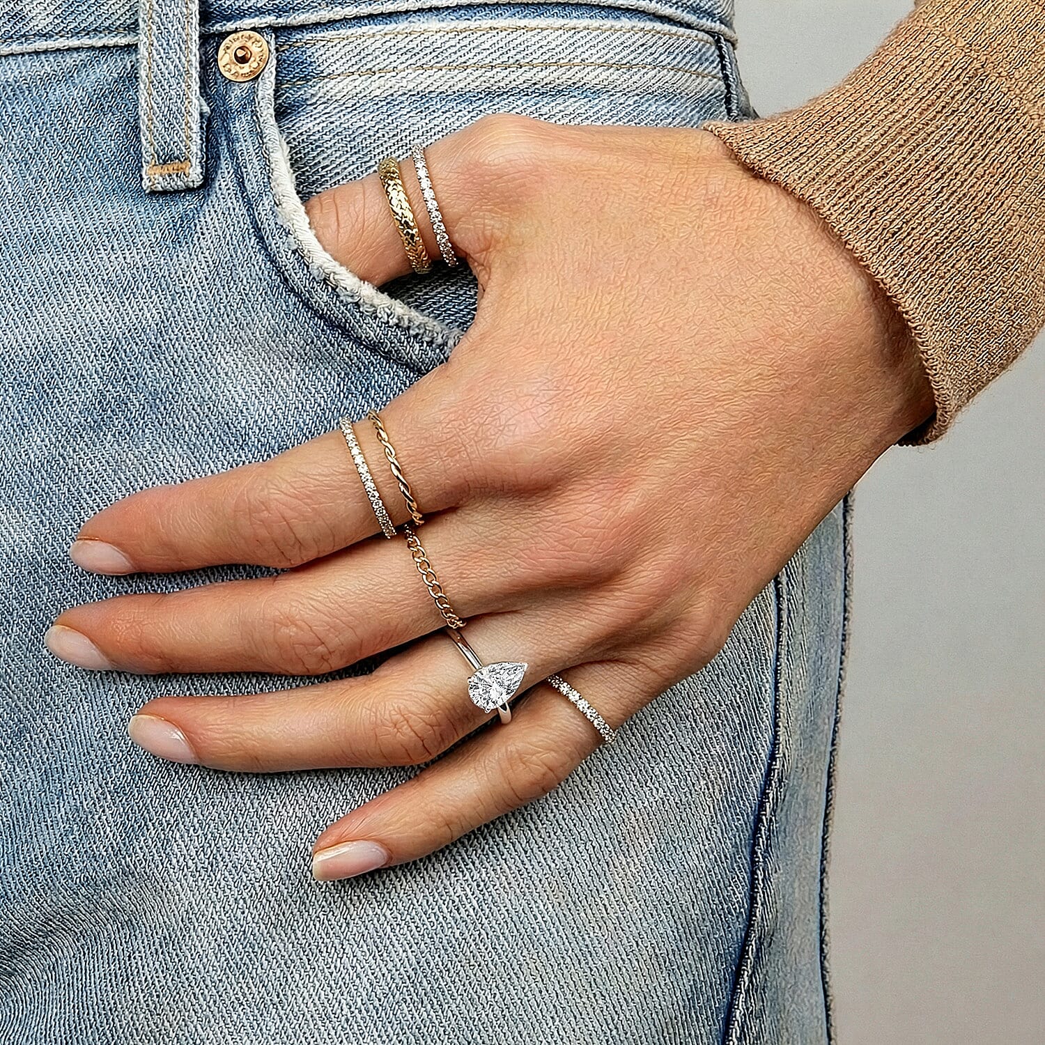 LUXURIANT 3 Carat Lab Grown Diamond Solitaire Ring in 950 Platinum